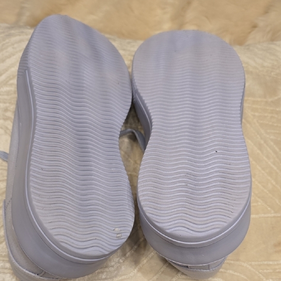 ASOS Light Blue Platform Sneakers Classic Low-Top Design - Picture 6 of 12